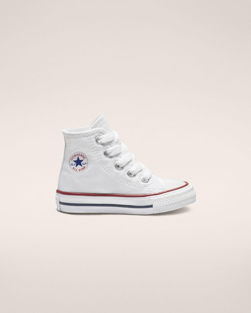 Tenis Converse Chuck Taylor All Star Classicos Cano Alto Menina Branco | PT A00P345